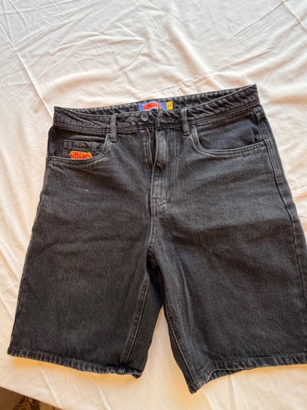 Mens Empyre Lite Black jean shorts